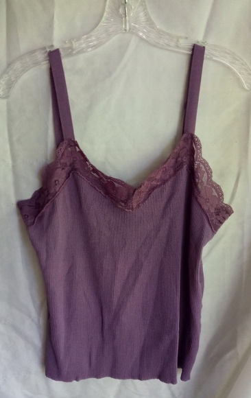 Sag Harbor Tops - Sag Harbor Grape Tank Camisole Sz XL